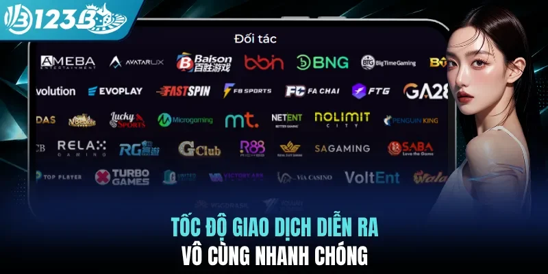 Tốc độ giao dịch diễn ra vô cùng nhanh chóng